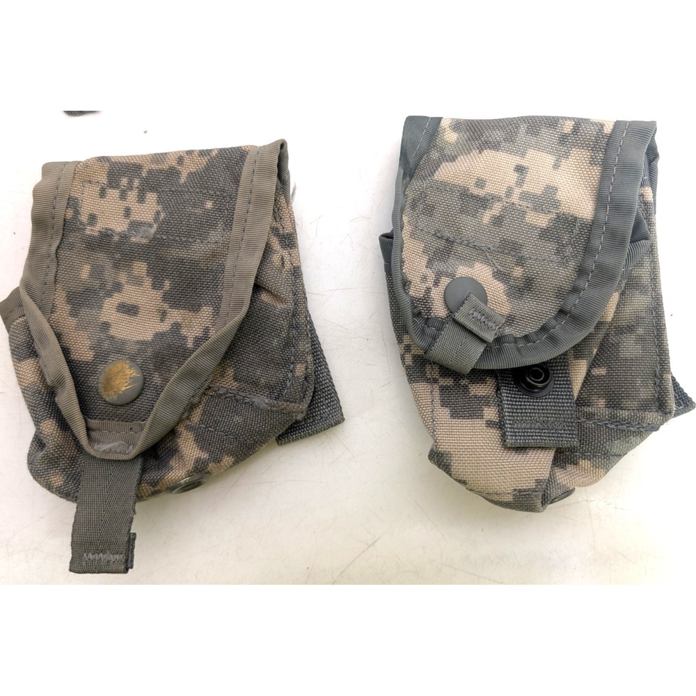 US Milttary ACU MOLLE II Bandoleer, Triple Mag, Assorted Pouches - 7 total items - Picture 12 of 16